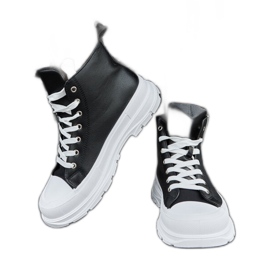 Crne Jose tenisice s visokom platformom crna