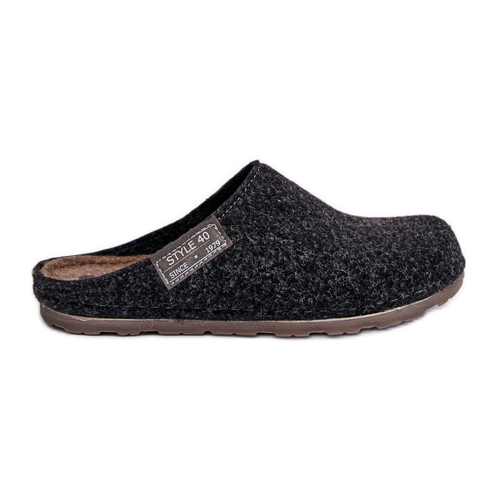 Muške kućne cipele Inblu papuče CR000015 tamnosive siva