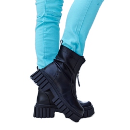 Crne izolirane Francavilla čizme s patentnim zatvaračem crna