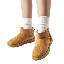 Guglielma kratke čizme za snijeg s karamel izolacijom smeđa