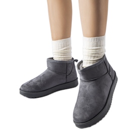 Sive izolirane kratke čizme za snijeg Guglielma siva