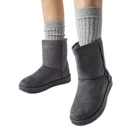 Sive izolirane klasične Libero čizme za snijeg siva