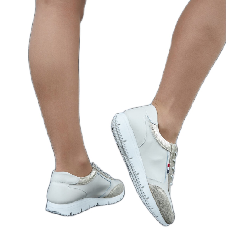 Bež kožne ženske tenisice Adelfo