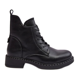 Klasične ženske ravne čizme crne Ballisa crno