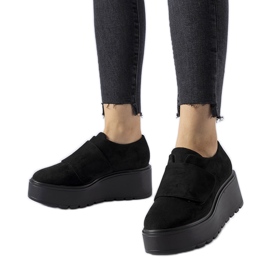 Crne paletne cipele s platformom crno