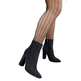 Crne gležnjače Borgetto od eko antilop kože crno