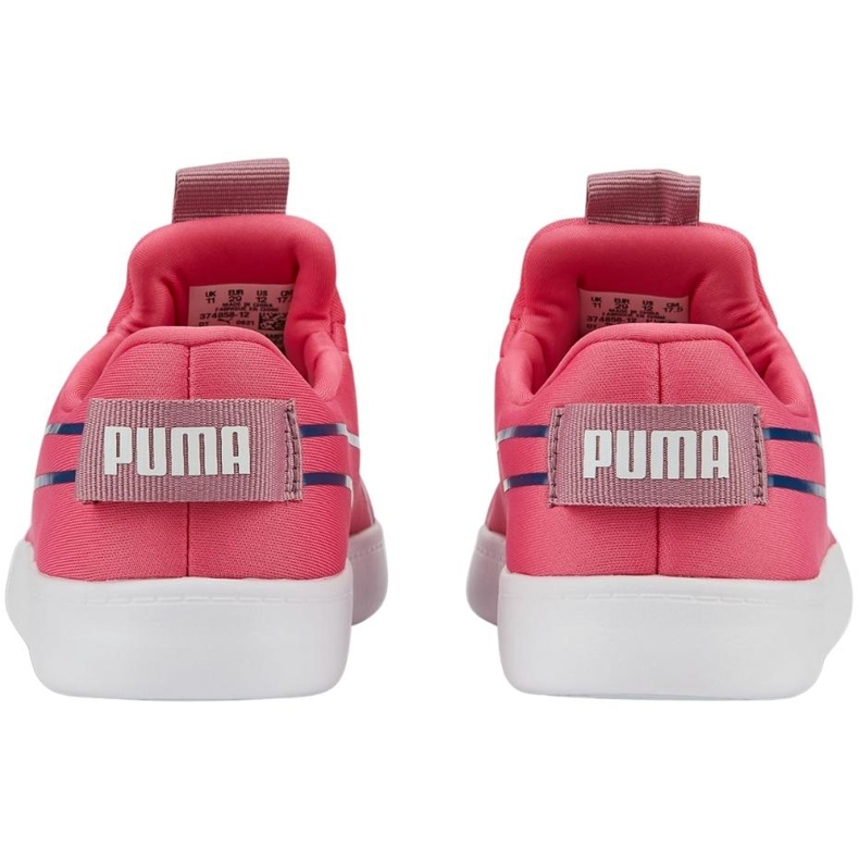 Dječje cipele Puma Courtflex v2 Slip On Ps roza 374858 12 ružičasta