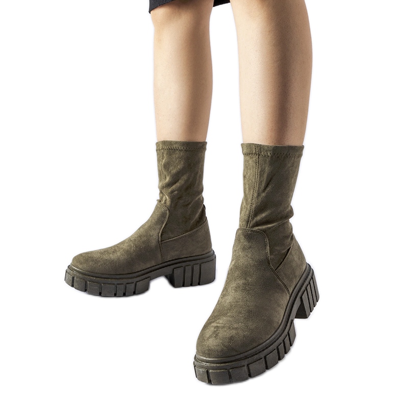 Zelene Montefusco gležnjače od eko antilop kože zelena