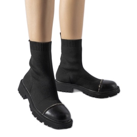 Crne gležnjače s čarapama sa kamenčićima iz Vaila crna