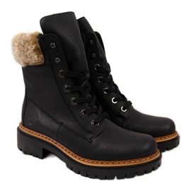 Rieker čizme s krznom W 72630 R484 crno
