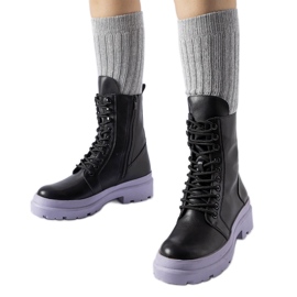 Crne tenisice sa šarenim Quennie potplatom crna