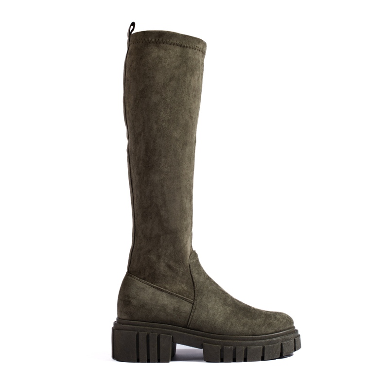 Shelovet tamnozelene natikače od brušene kože zelena