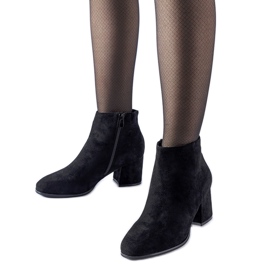 Mapleview crne gležnjače s niskom petom crna