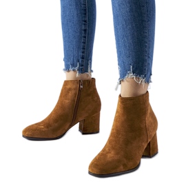 Mapleview smeđe gležnjače s niskom petom smeđa