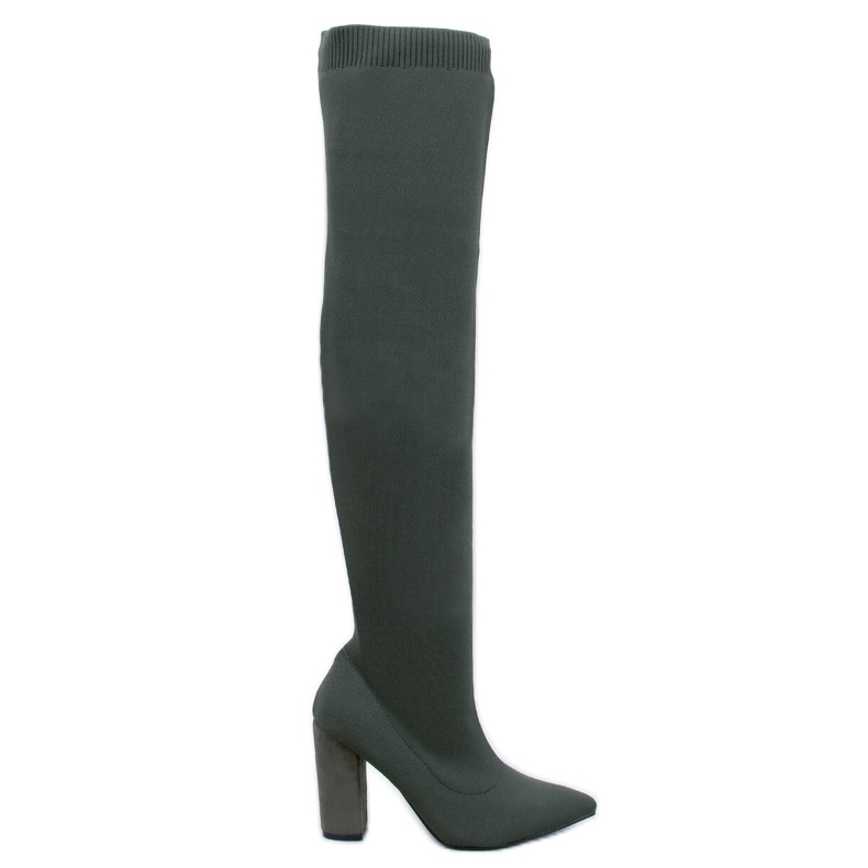 Elastične mušketire s visokom petom Veronice Green zelena