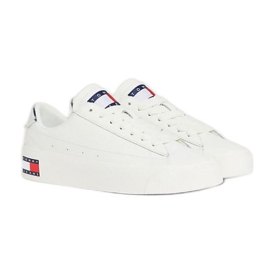 Cipele Tommy Hilfiger Vulc Lealther Plat Lc M EN0EN02284YBL bijela