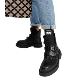 Crne Glen gležnjače s platformom crna