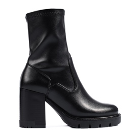 W. Potocki Elegantne crne ženske gležnjače Potocki crna