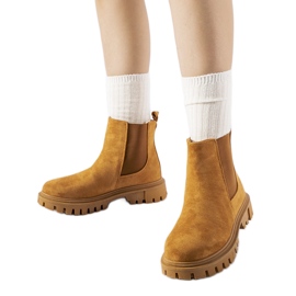 Davenport karamel čizme slip-on smeđa