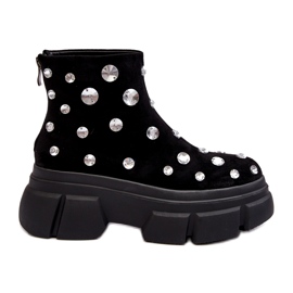 S.Barski Antilop izolirane čizme s kristalima D&amp;A MR870-83 crne crna