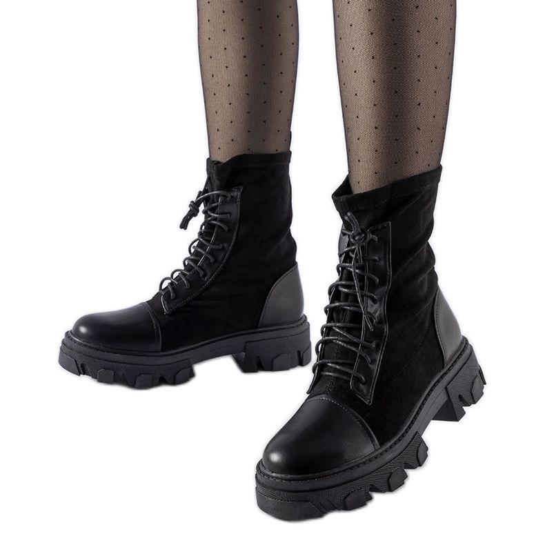 Crni radni natikači s Tarces uvezom crno