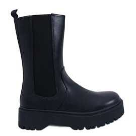 Debele crne Chelsea čizme s platformom crna