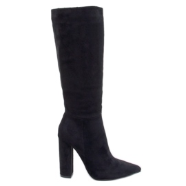 Maureen crne čizme na stabilnu petu crno