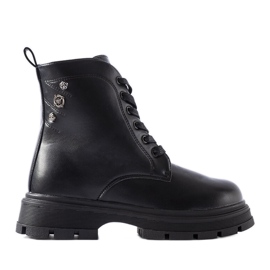 Basara čizme za djevojčice s grafitnom izolacijom crno