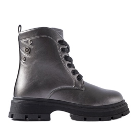 Basara čizme za djevojčice s grafitnom izolacijom siva