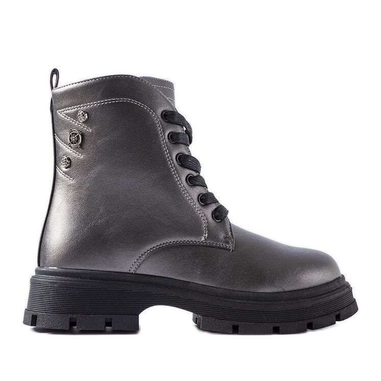 Basara čizme za djevojčice s grafitnom izolacijom siva