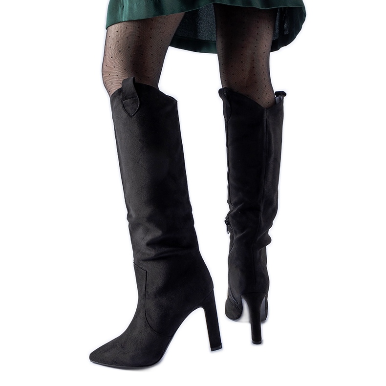 Crne kaubojske čizme Draper crno