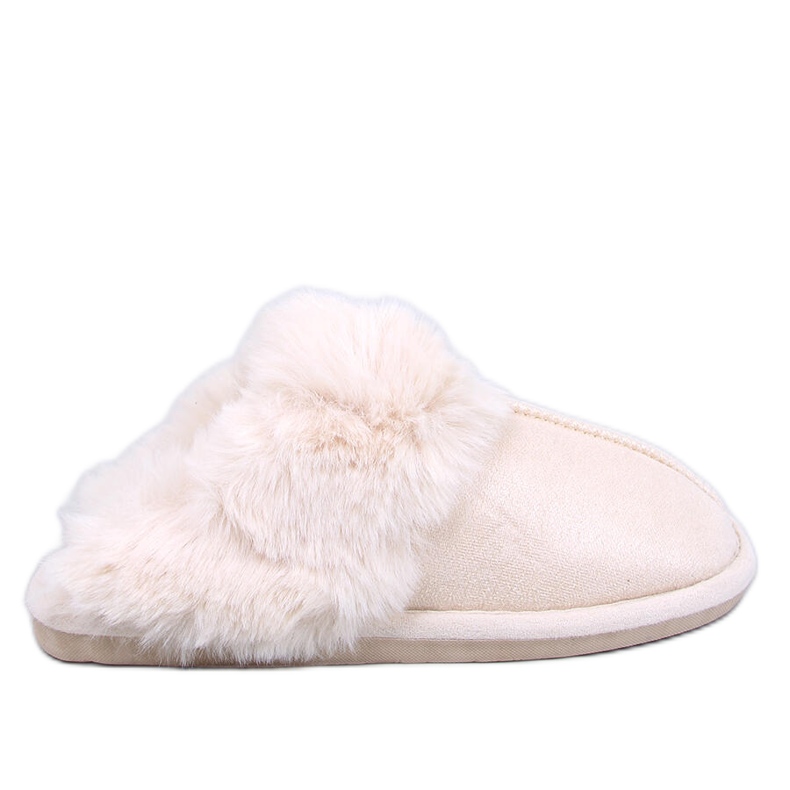 Otteys Ecru ženske papuče s krznom bež