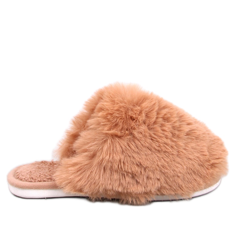 Calvert Camel ženske krznene papuče smeđa