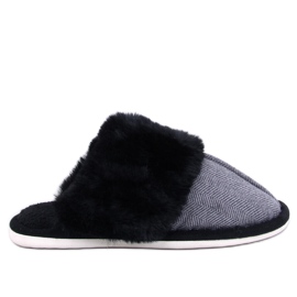 Gregory Black muške papuče riblja kost crna