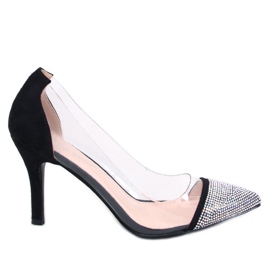 Ženske prozirne štikle Briana Black crna