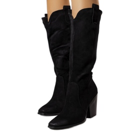 Crne izolirane Garre čizme crna