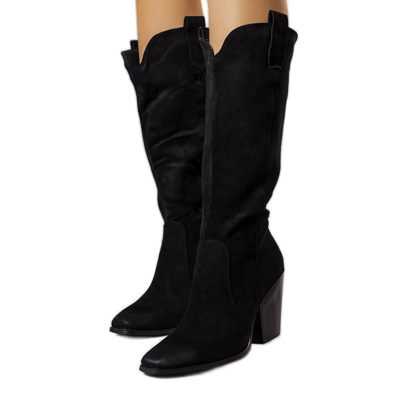 Crne izolirane Garre čizme crno