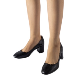 Crne Remanzacco cipele s visokom petom crna