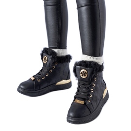 Crne izolirane visoke tenisice Pielungo crna