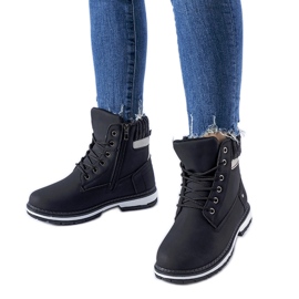 Crni izolirani mat Fernando radnici crna