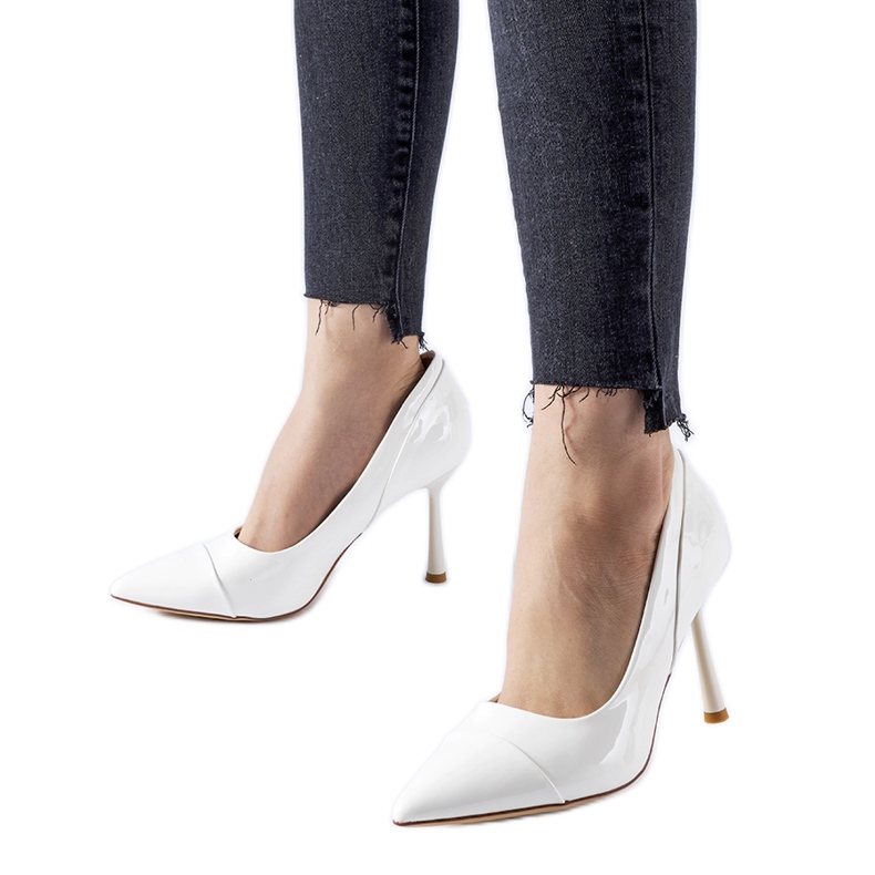 Bijele lakirane cipele Inferiore bijela