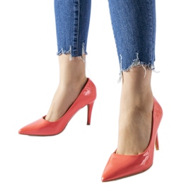 Ružičaste visoke pete Agrate na špic ružičasta