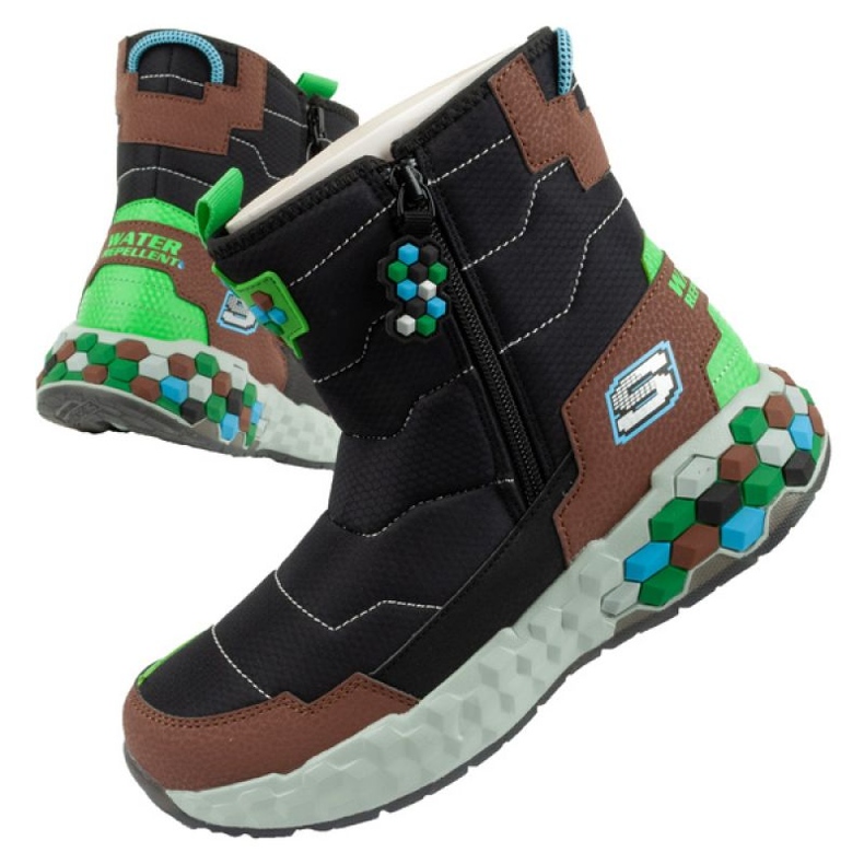 Snežne čizme Skechers Jr 402216L/BKBR smeđa