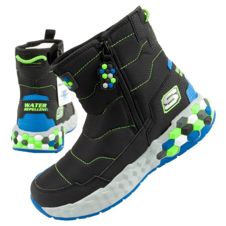 Skechers Jr 402216L/BBLM čizme za snijeg crno