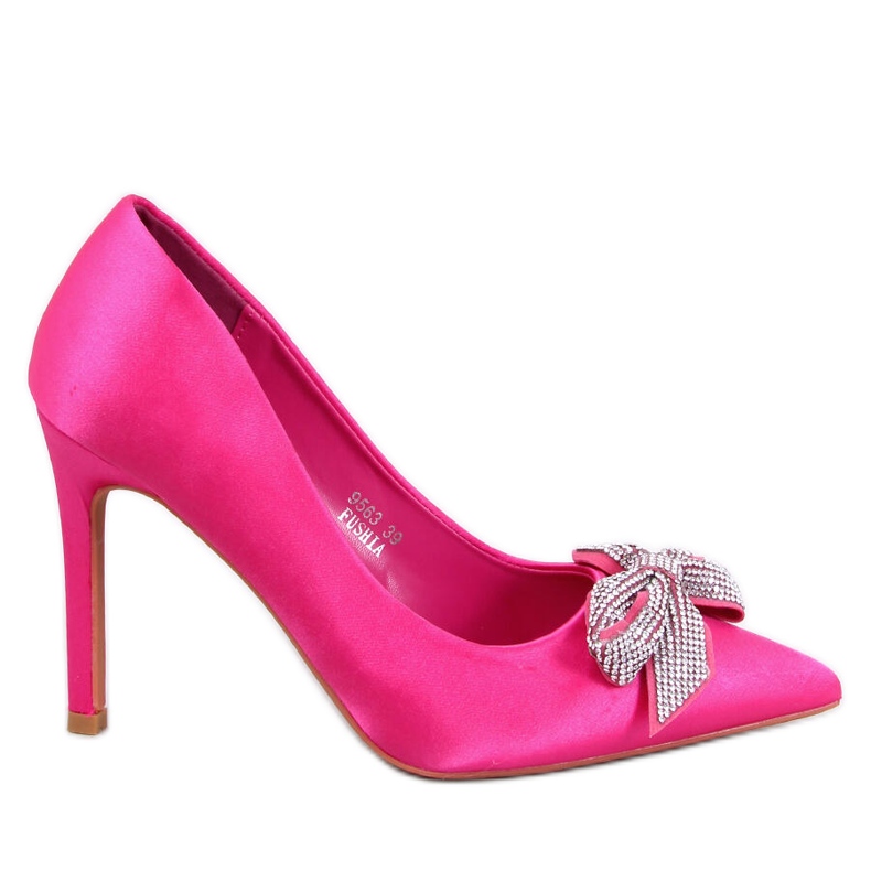 Satenske igle s mašnom Trini Fuchsia ružičasta