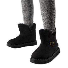 Crne izolirane čizme za snijeg s Monal izrezom crna