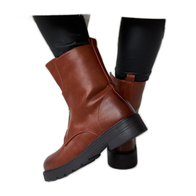 Smeđe izolirane čizme s patentnim zatvaračem iz Oakdalea smeđa