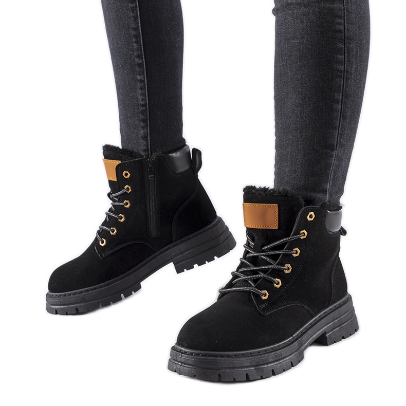 Crni izolirani Stevens radnici crno