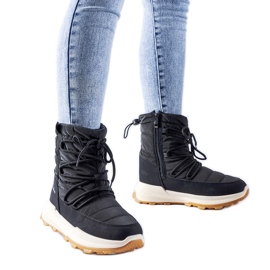 Crne izolirane Stephen čizme za snijeg crna