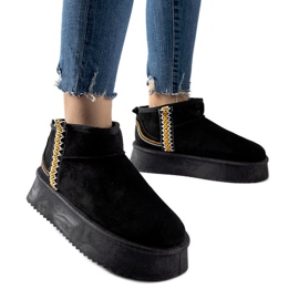 Crne čizme za snijeg na Scavi platformi crna